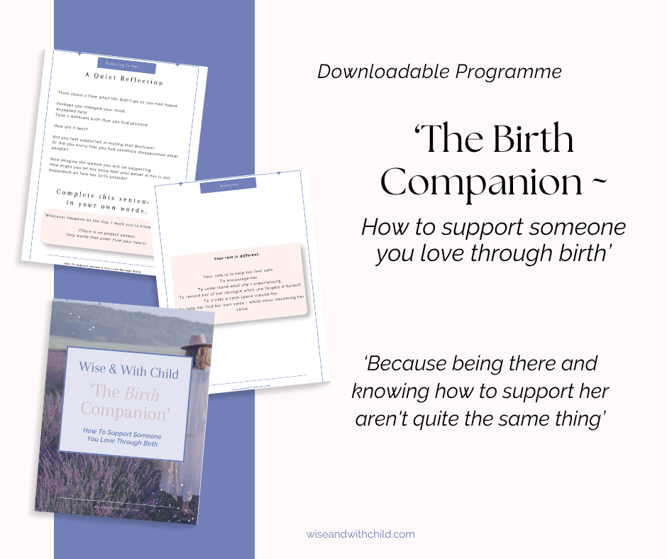 The Birth Companion ~ How To Support Someone You Love Through Birth