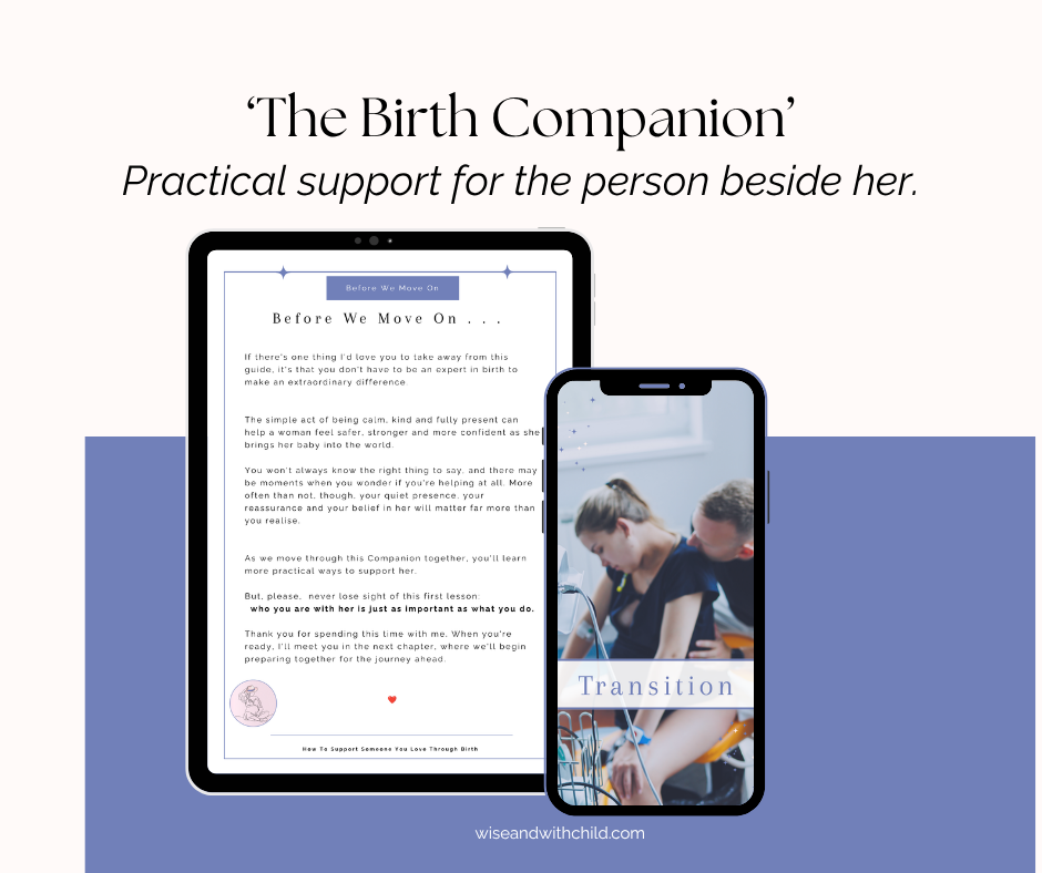 The Birth Companion ~ How To Support Someone You Love Through Birth
