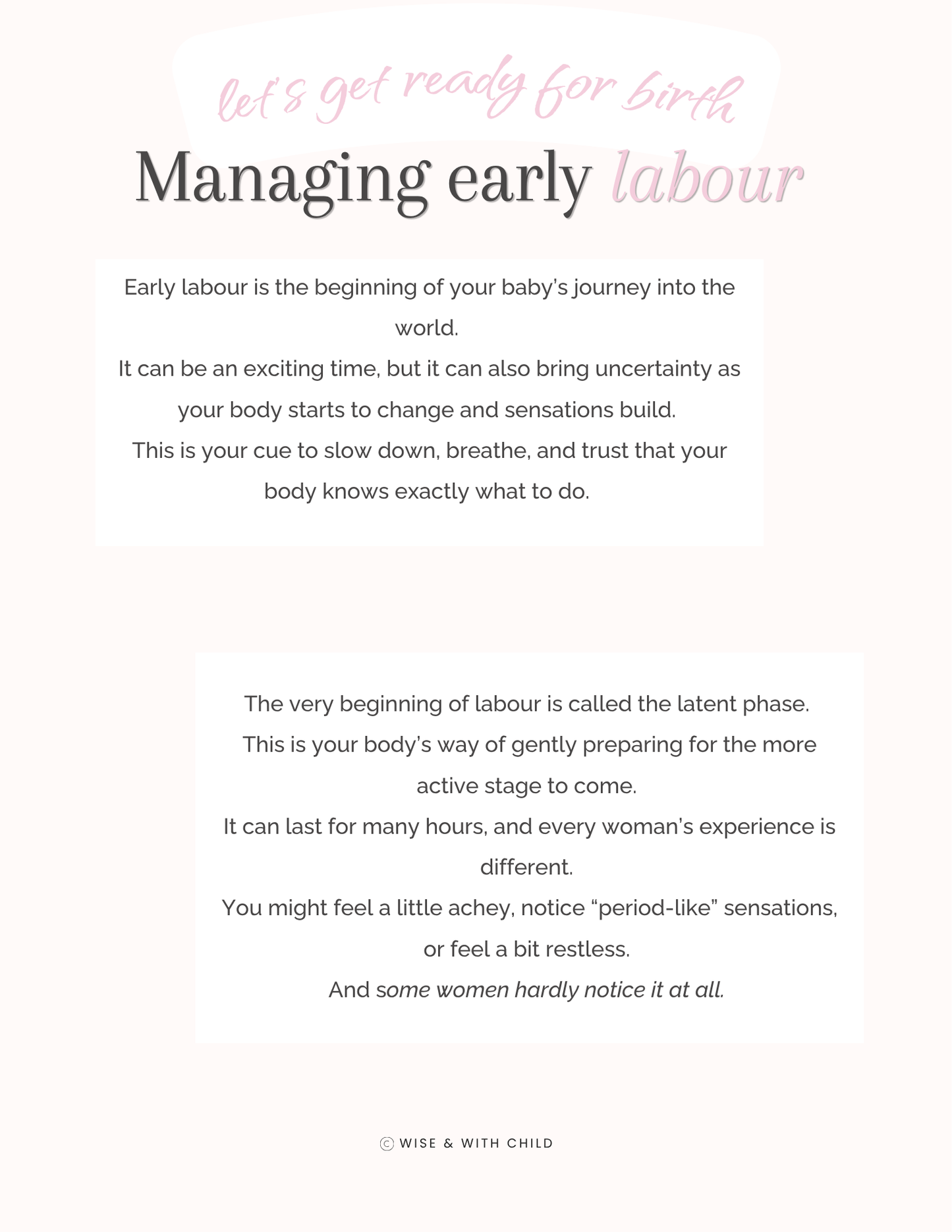 The Intuitive Birth Guide & Planner - A gentler way to prepare for birth: informed, involved and guided by what matters to you.