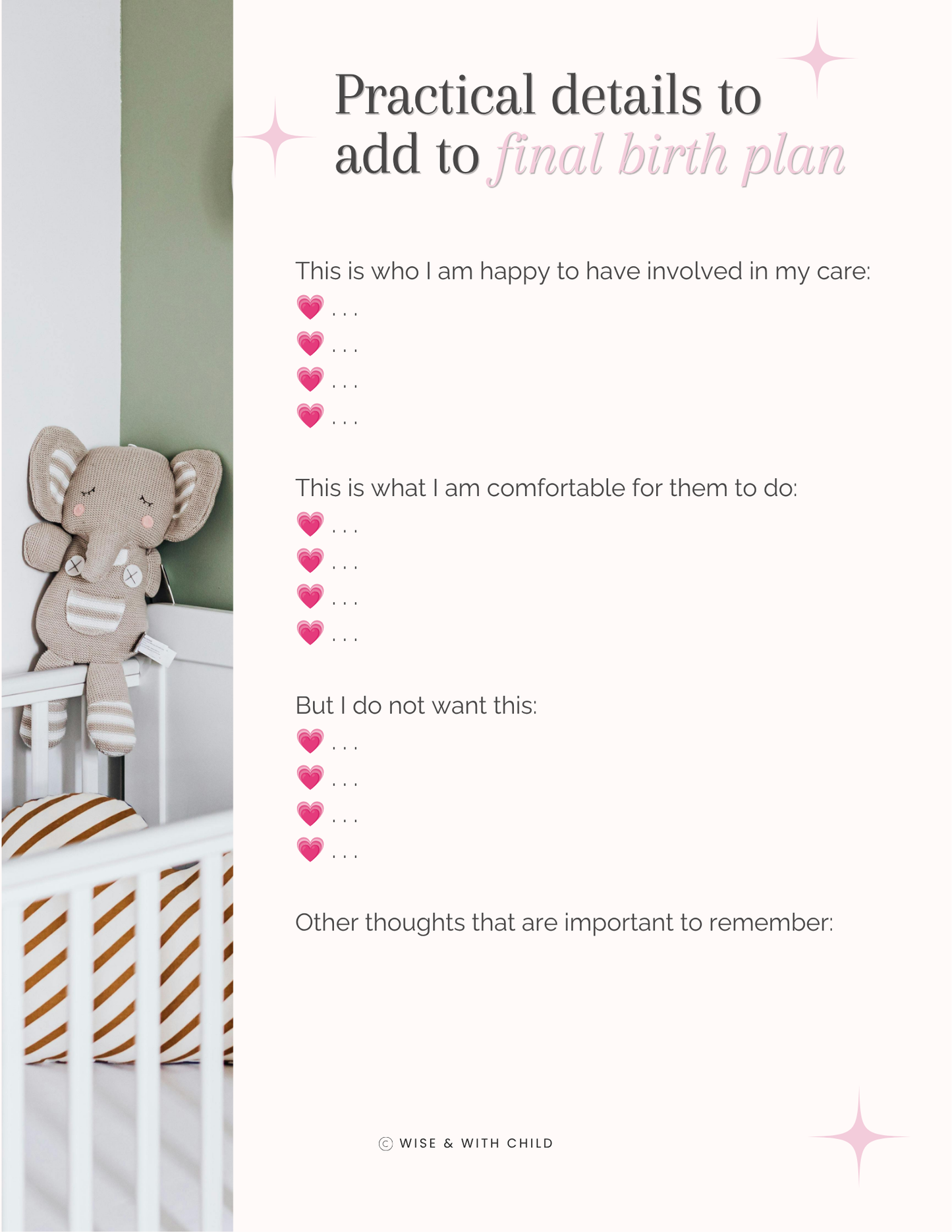 The Intuitive Birth Guide & Planner - A gentler way to prepare for birth: informed, involved and guided by what matters to you.